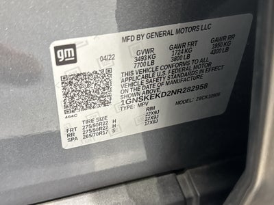 2022 Chevrolet Suburban RST