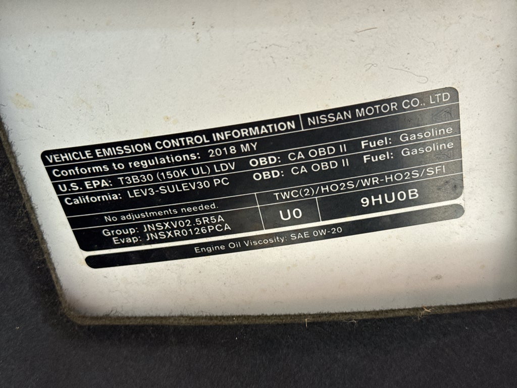 2018 Nissan Altima 2.5 SR