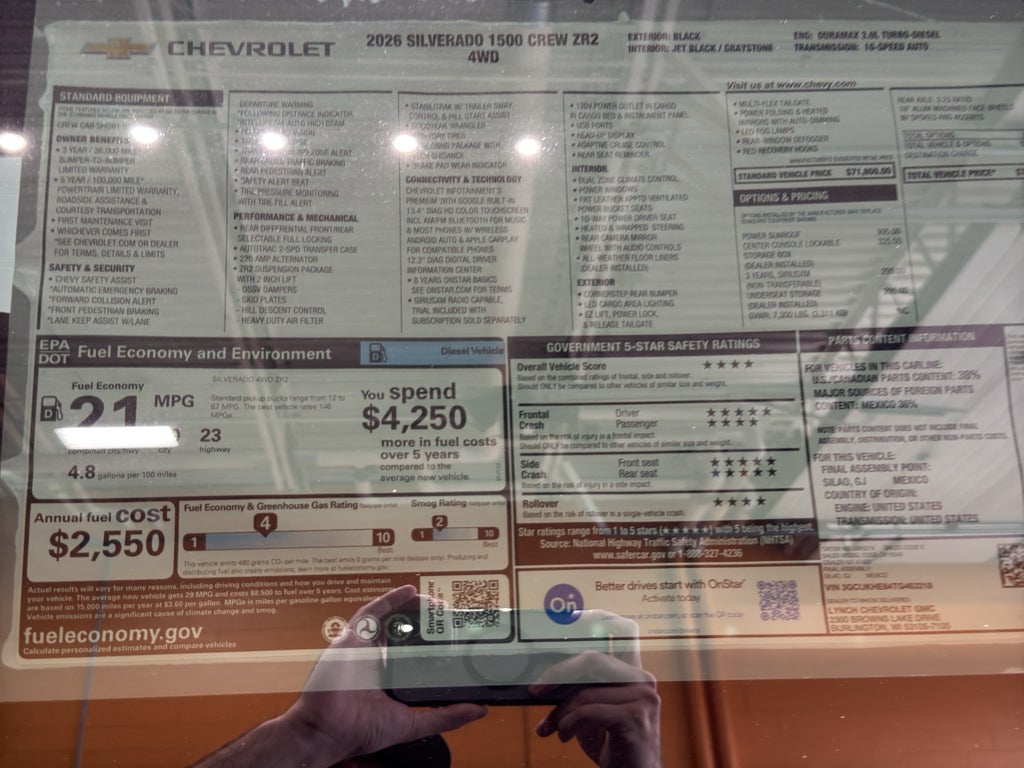 2026 Chevrolet Silverado 1500 ZR2