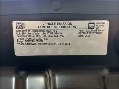 2026 Chevrolet Trax LT