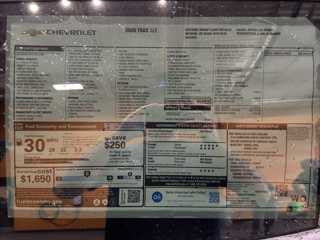2026 Chevrolet Trax LT