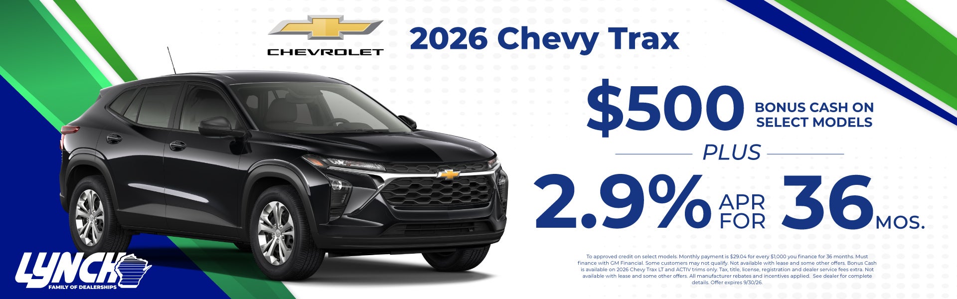 Lynch Chevy Burlington Trax Offer